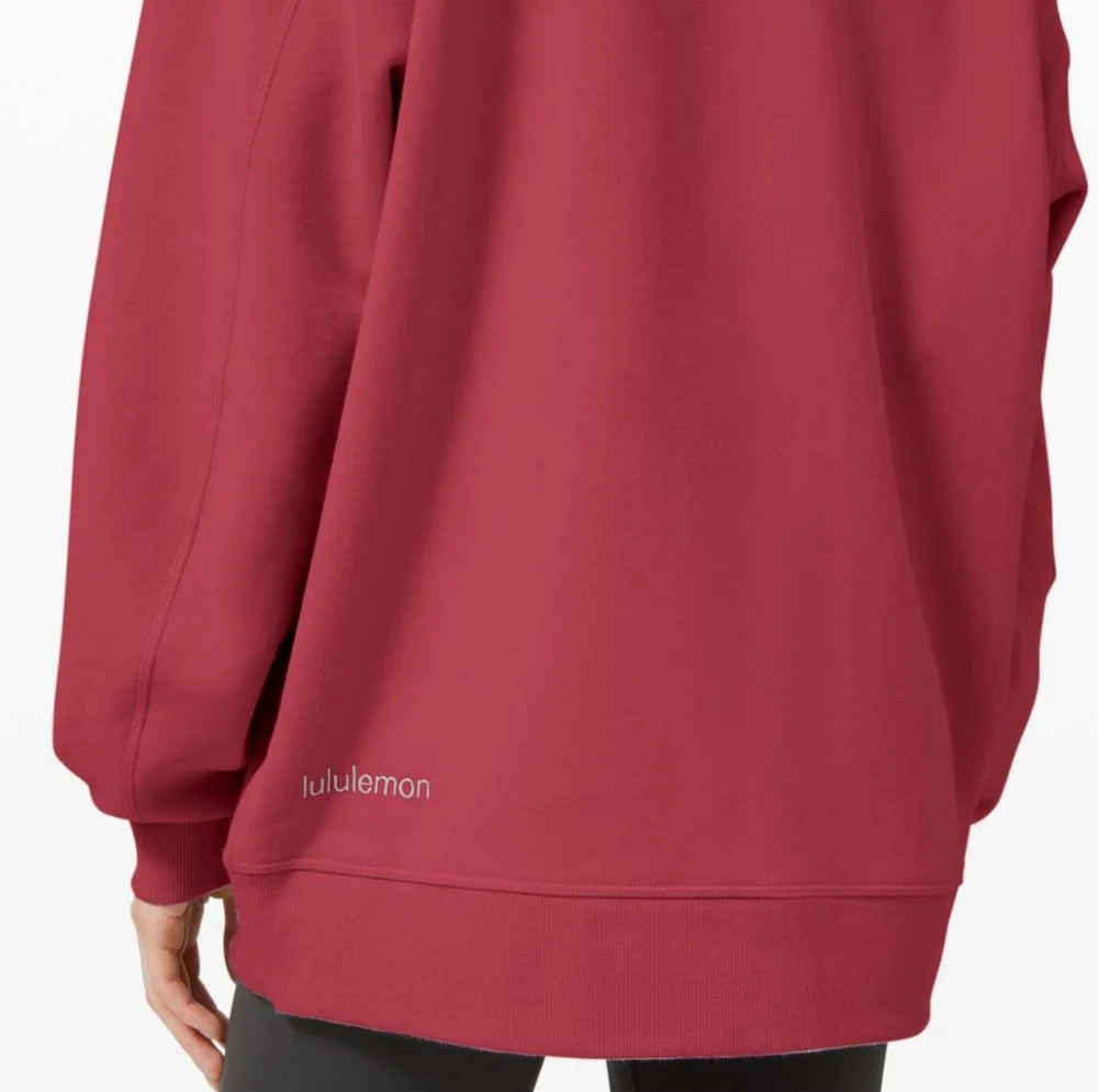 Lululemon Perfectly Oversized Crew Sweater Size 4 Chianti - Picture 3 of 6